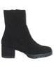 Stivaletti in camoscio nero con basso e plateau Donna JELINE_ST BLACK