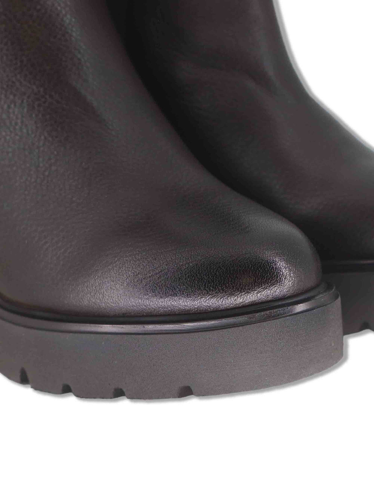 Stivaletti donna in pelle marrone con cerniera esterna decorativa tacco alto e plateau KERRY_ALA BROWN Unisa 