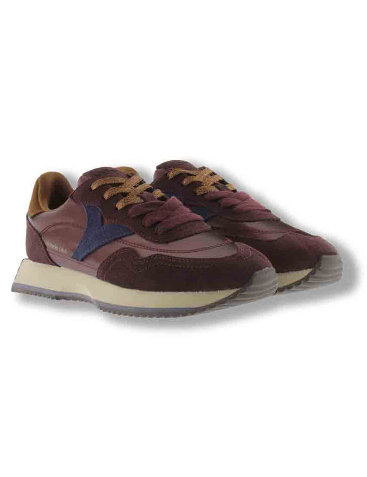 Sneakers donna Cosmos in camoscio e tessuto bordeaux 1134119 41 Burdeos Victoria 