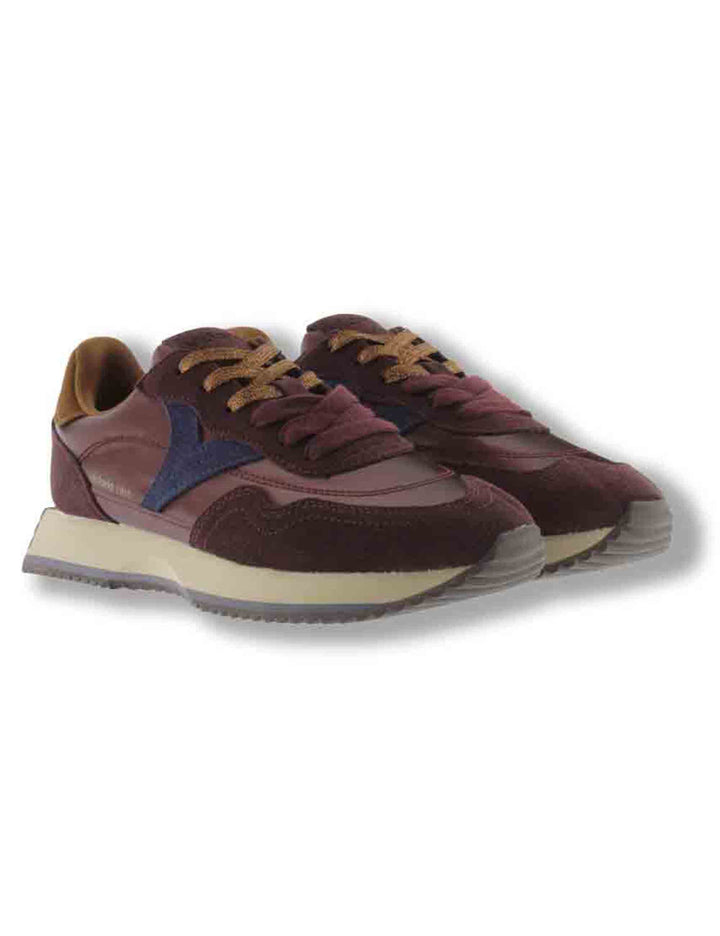Sneakers donna Cosmos in camoscio e tessuto bordeaux 1134119 41 Burdeos Victoria 