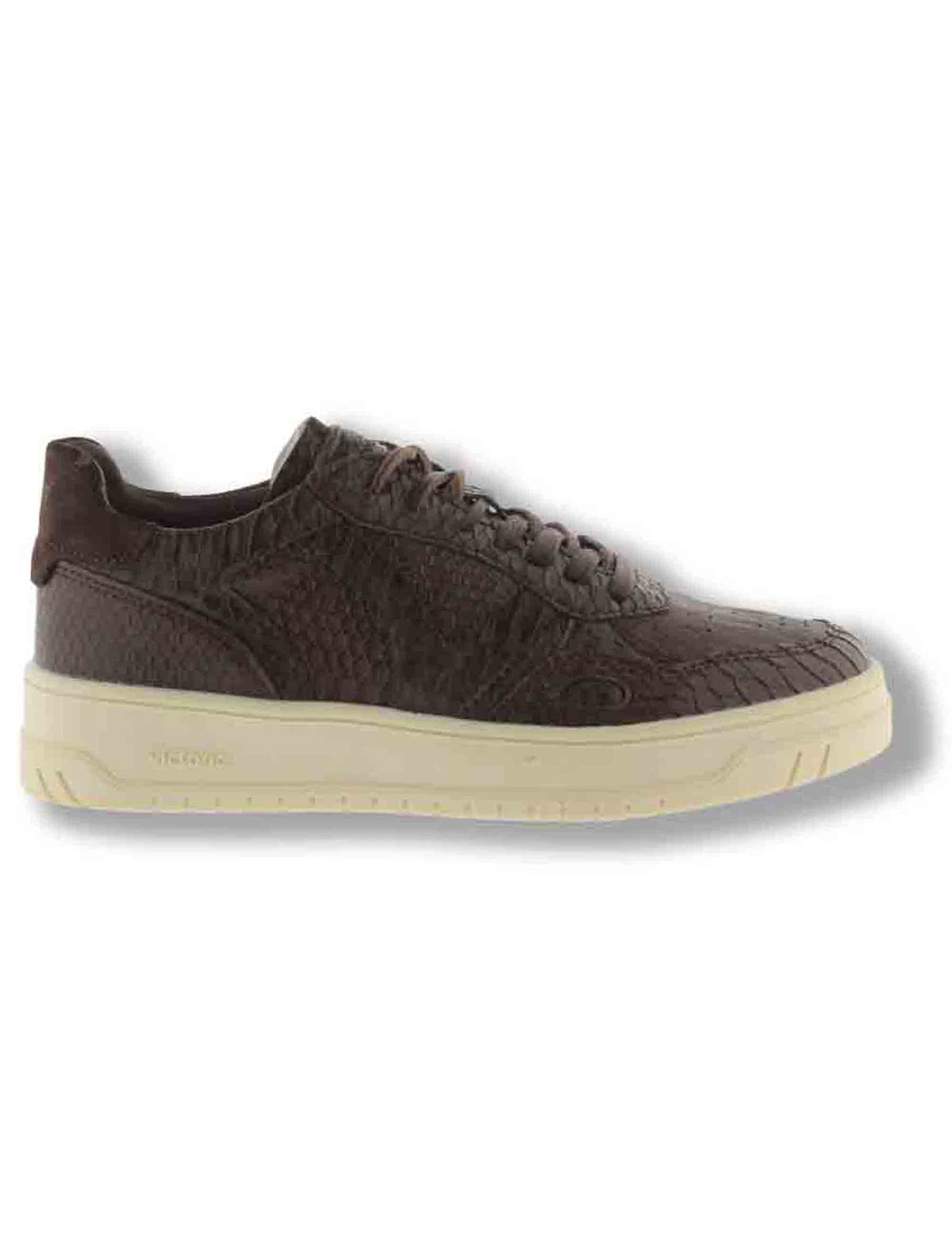 Sneakers donna Seul marrone effetto serpente con inserto camoscio in tinta 1257150 70 Marron Victoria 