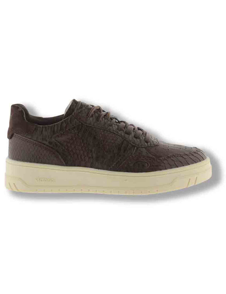 Sneakers donna Seul marrone effetto serpente con inserto camoscio in tinta 1257150 70 Marron Victoria 
