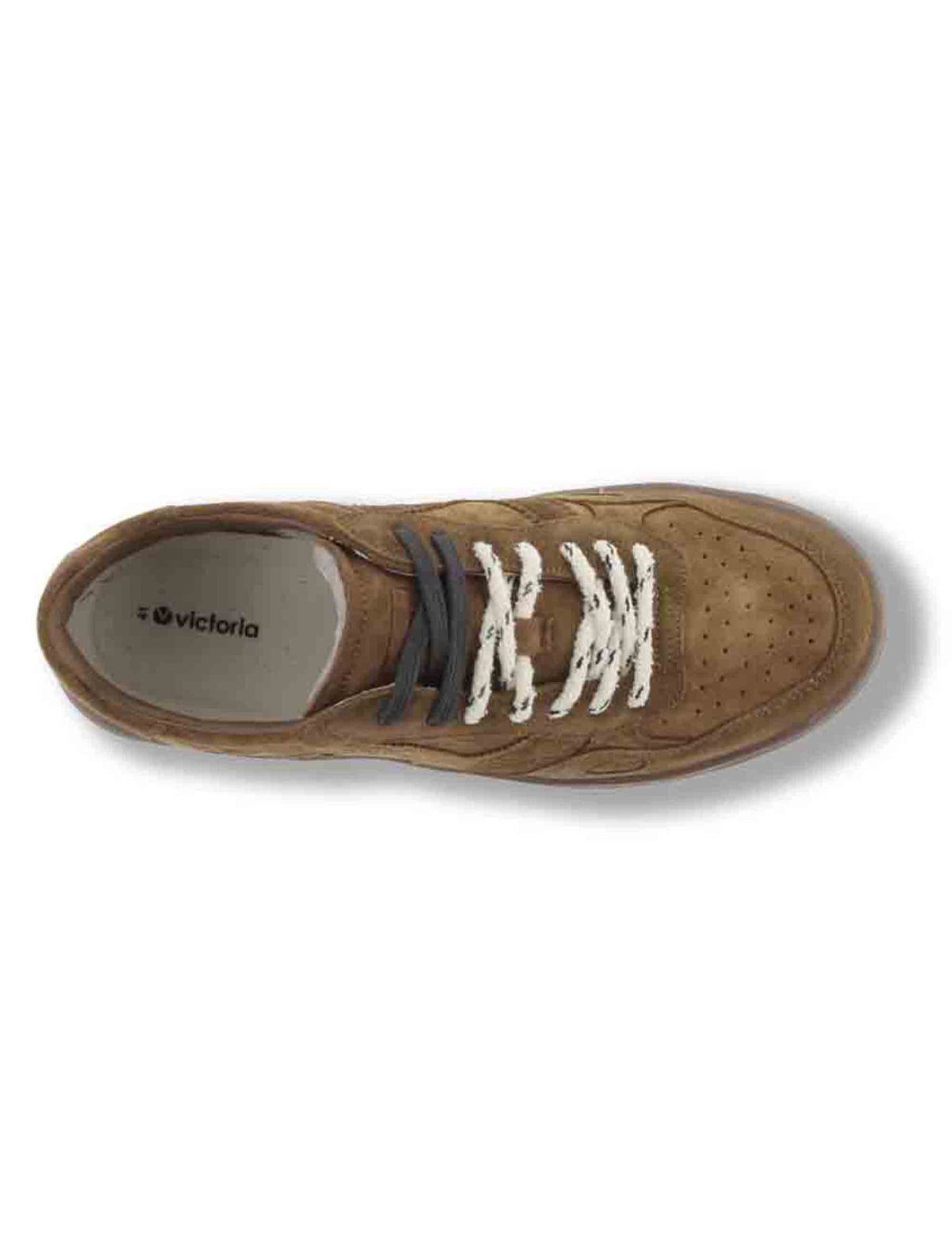 Sneakers uomo Seul in camoscio marrone con doppio laccio e suola caramello 1257153 71 Cuero Victoria 
