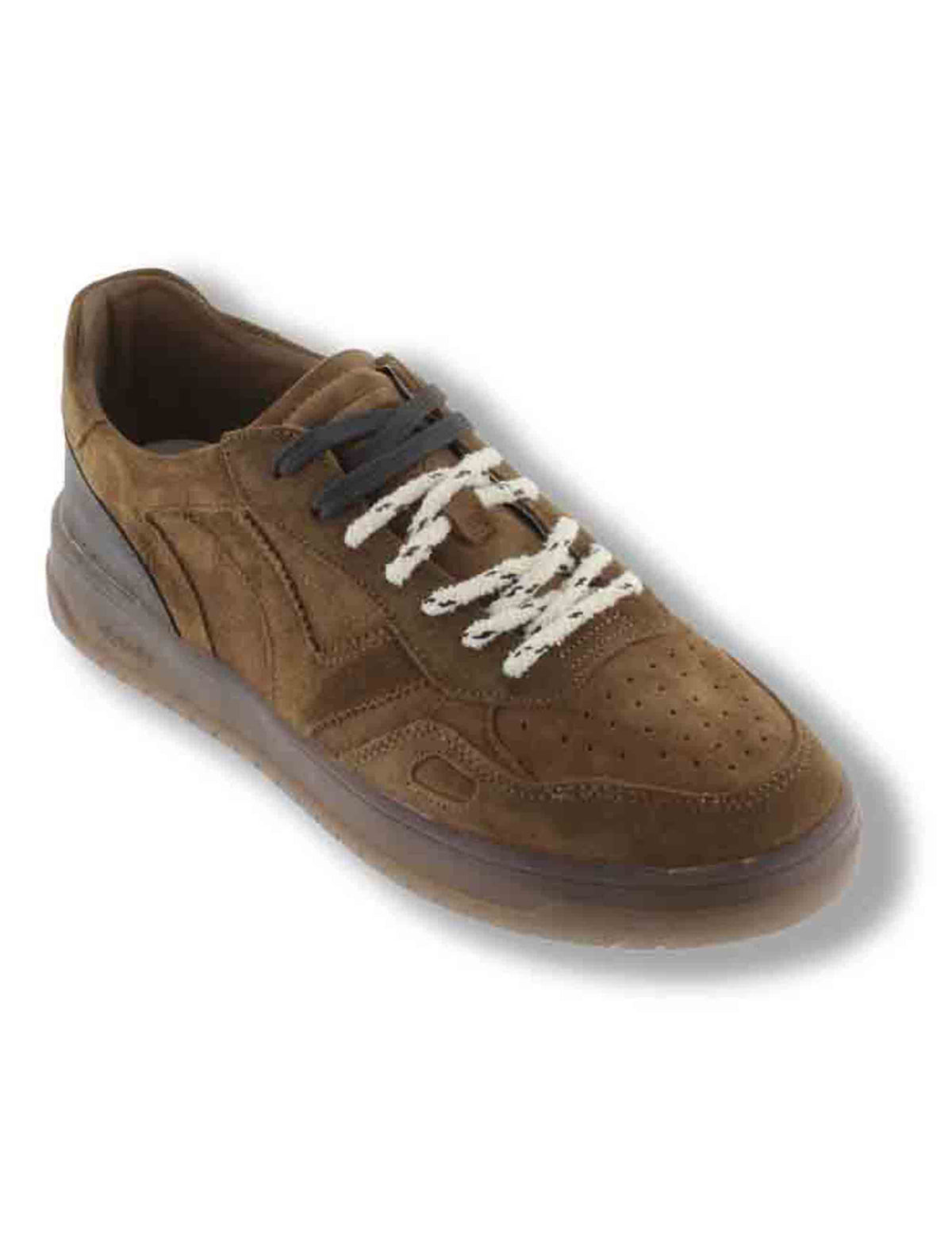 Sneakers uomo Seul in camoscio marrone con doppio laccio e suola caramello 1257153 71 Cuero Victoria 