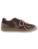 Sneakers Londres in camoscio marrone e doppio laccio mélange Donna 1267100 70 Marron