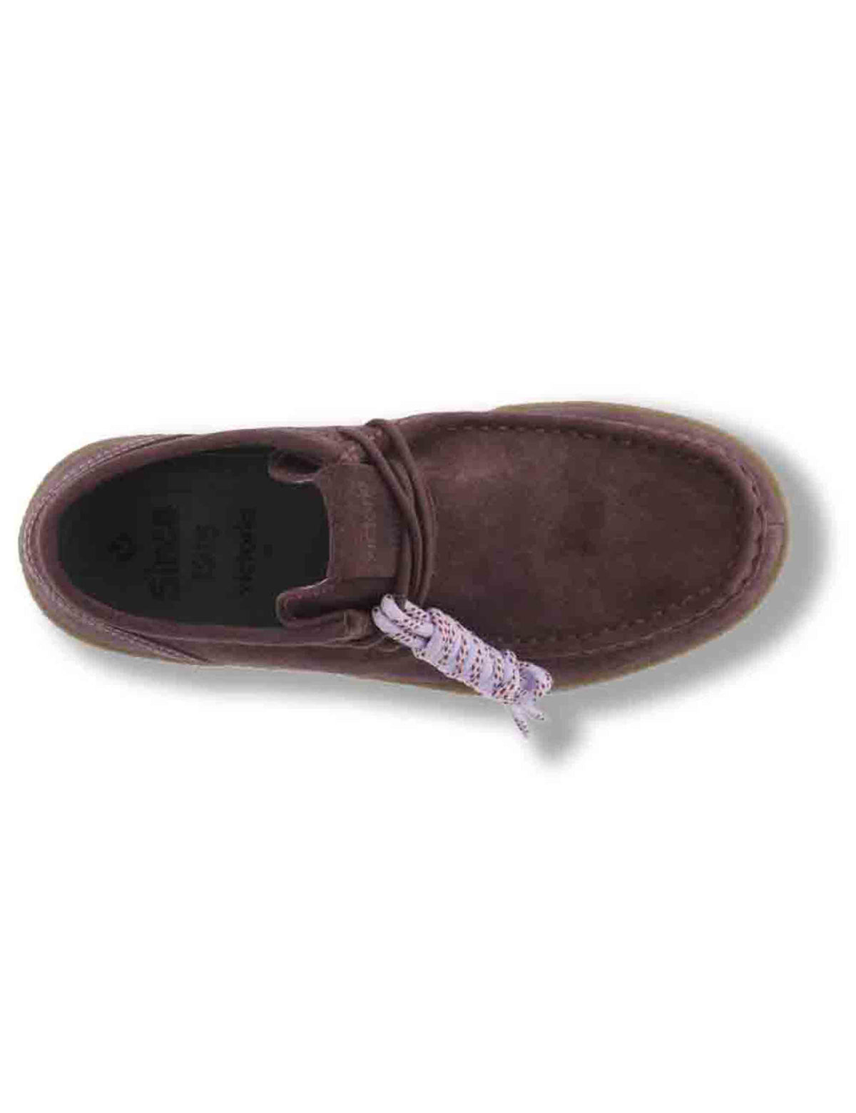 Mocassini donna Malmo in camoscio bordeaux con impunture a contrasto e doppio laccio mélange 1268101 41 Burdeos Victoria 