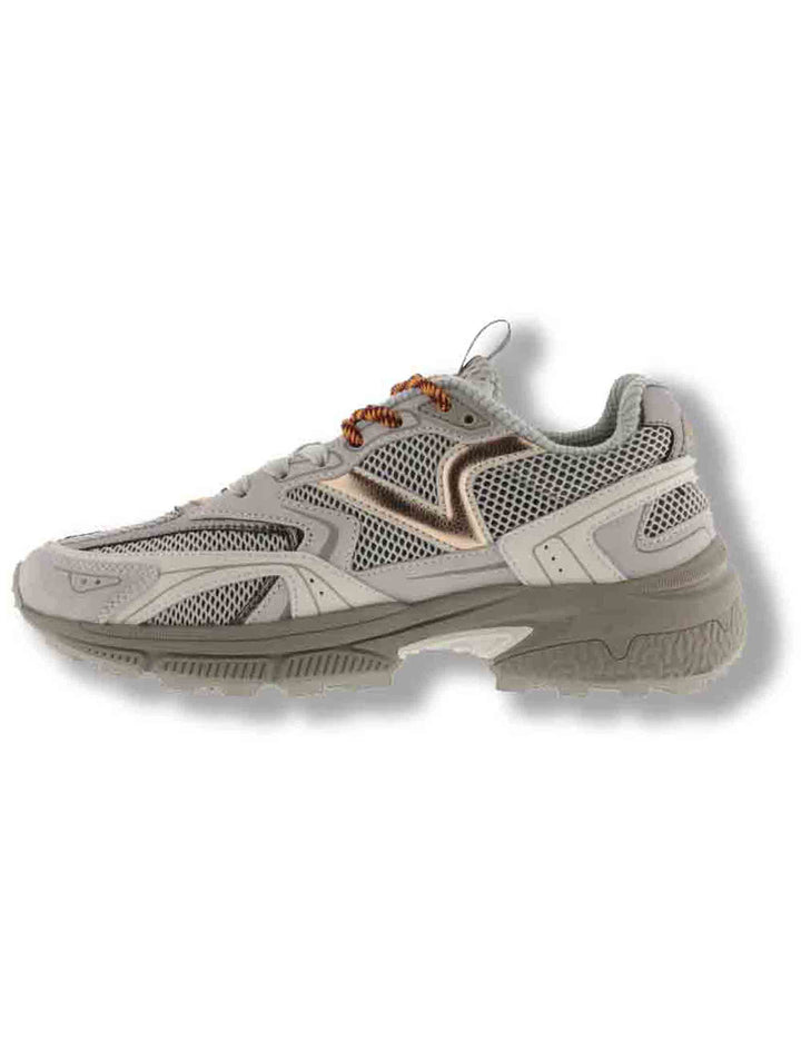 Sneakers donna Mythos in rete grigia con inserti camoscio tono su tono 8809105 12 Gris Victoria 