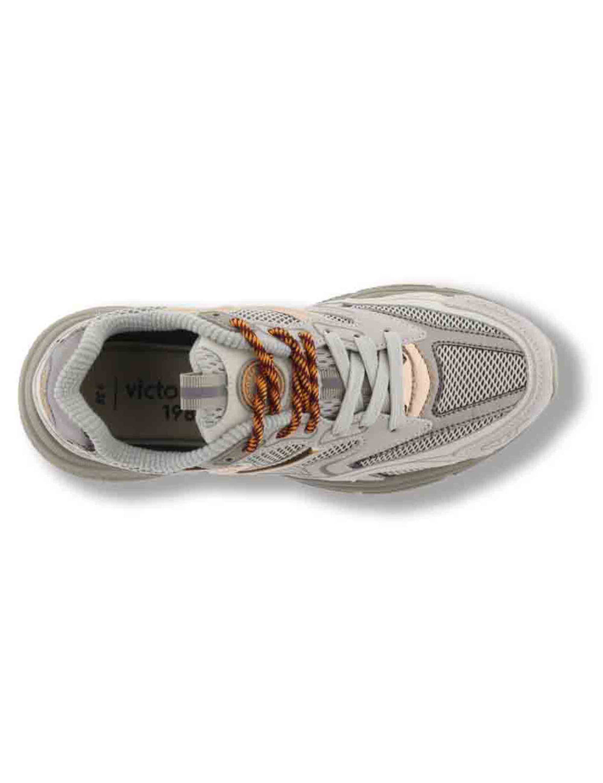 Sneakers donna Mythos in rete grigia con inserti camoscio tono su tono 8809105 12 Gris Victoria 