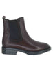 Stivaletti donna in pelle bordeaux con elastici laterali Donna VB486202 500217