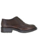 Stringate in pelle marrone con impuntura all'inglese Donna WS66R02 500216