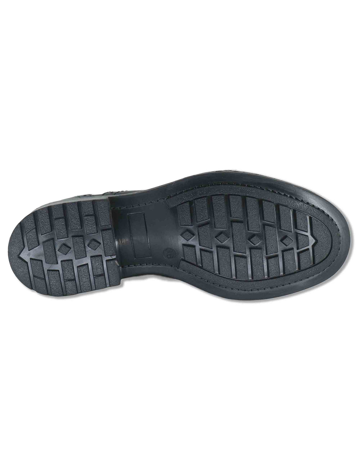 Stringate donna in pelle nera con impuntura all'inglese e suola in gomma WS66R02 600123 Vueva 