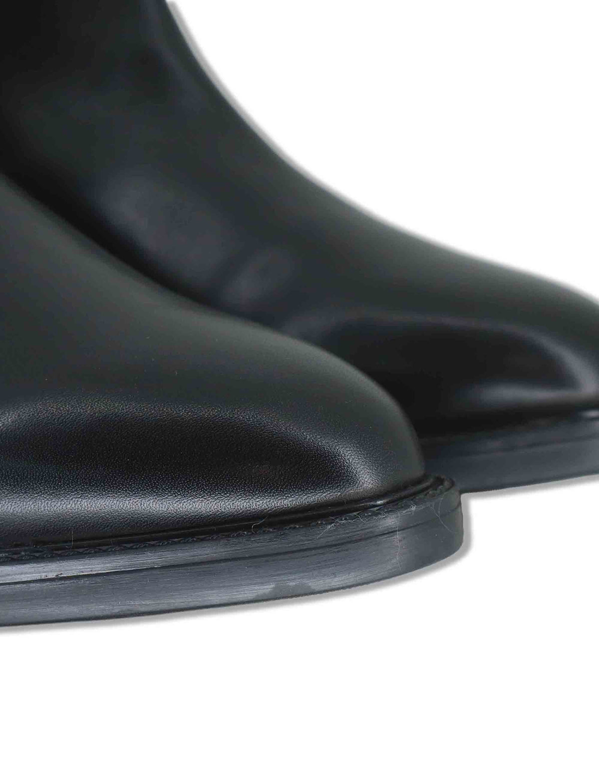 Stivaletti uomo in pelle nera con doppia zip esterna e interna e suola in gomma YB276201 600123 Vueva 