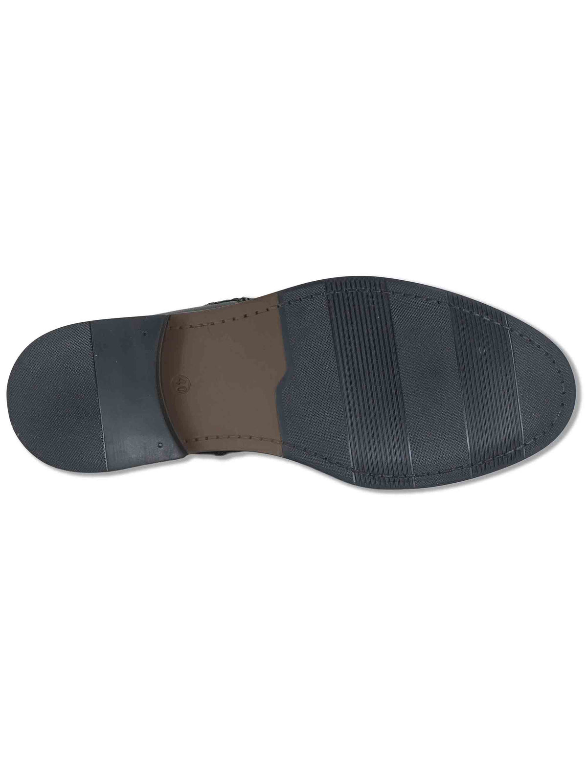 Stivaletti uomo in pelle nera con doppia zip esterna e interna e suola in gomma YB276201 600123 Vueva 