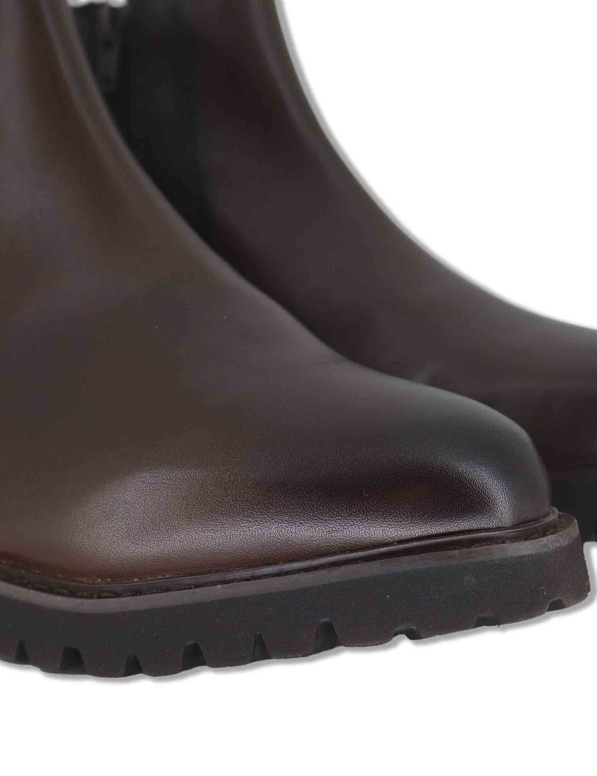 Stivaletti beatles uomo in pelle marrone con elastici laterali e suola in gomma YB306205 500216 Vueva 