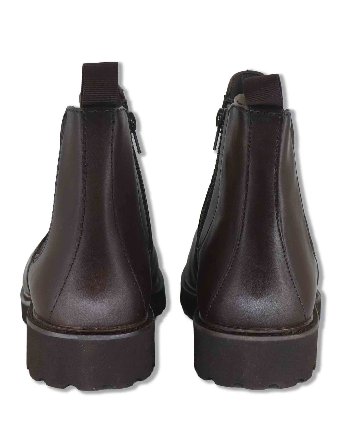 Stivaletti beatles uomo in pelle marrone con elastici laterali e suola in gomma YB306205 500216 Vueva 