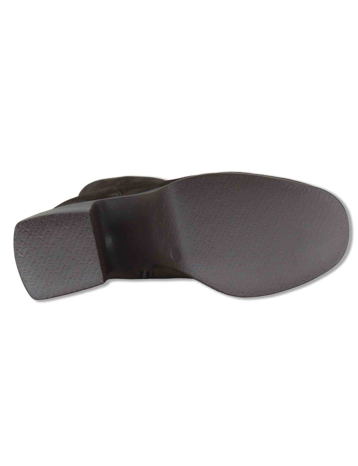 Stivaletti donna in pelle scamosciata marrone con plateau e tacco in gomma tecnologia WondersFly H-49101 TESTA Wonders 