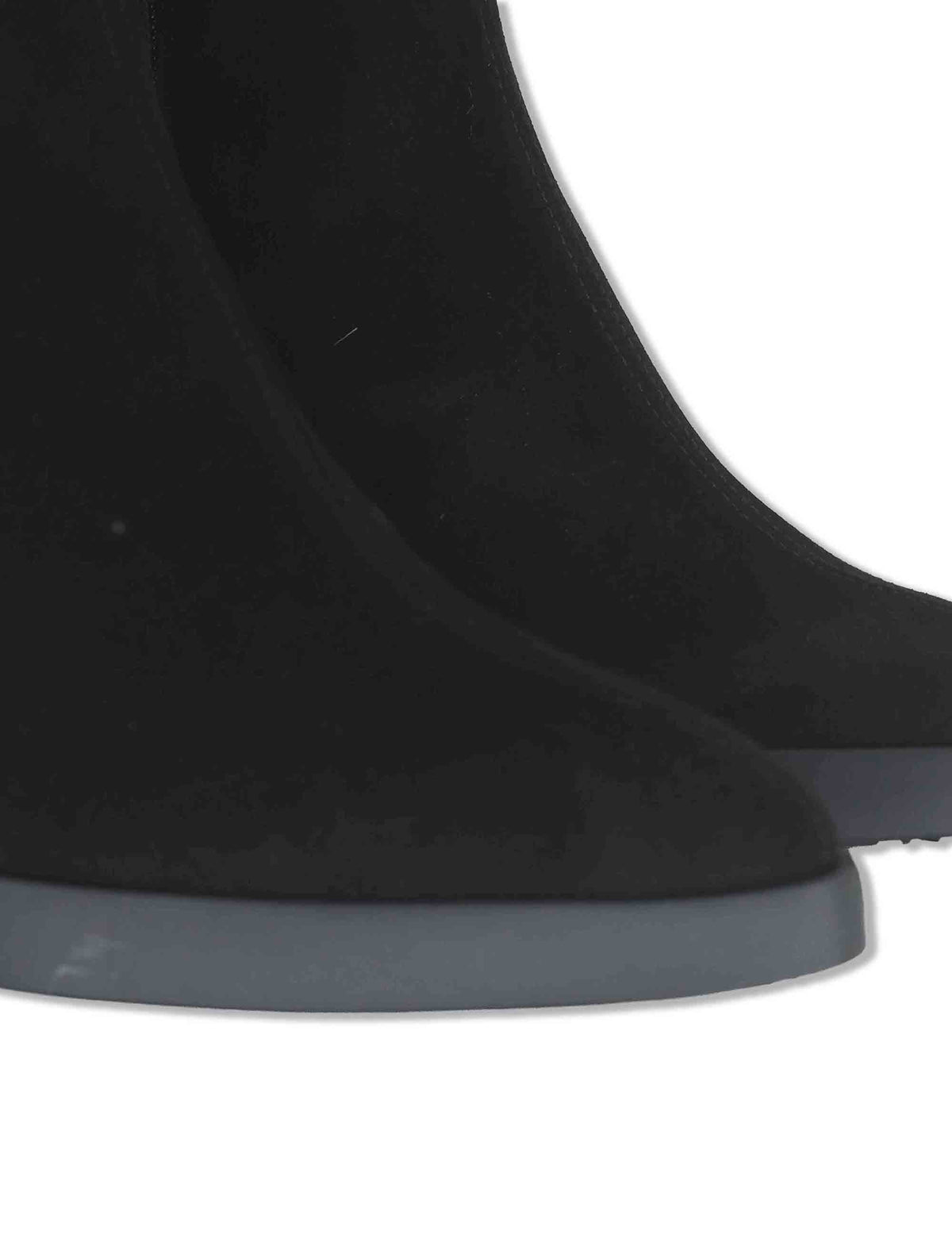 Stivaletti donna in pelle scamosciata nera con tecnologia WondersFly e soletta MemoryGel L-1601 NERO Wonders 
