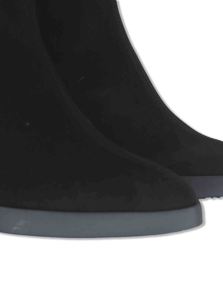 Stivaletti donna in pelle scamosciata nera con tecnologia WondersFly e soletta MemoryGel L-1601 NERO Wonders 
