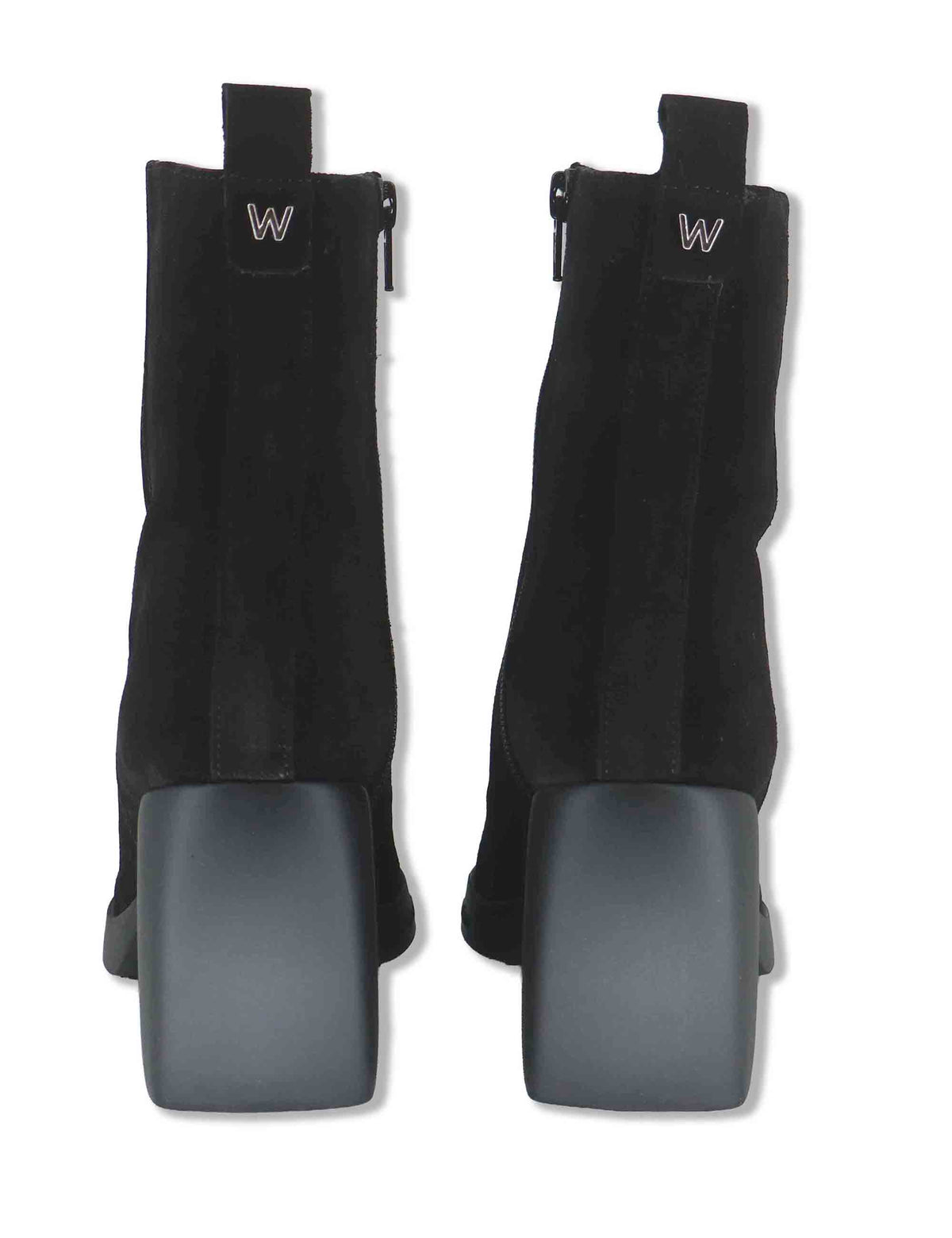 Stivaletti donna in pelle scamosciata nera con tecnologia WondersFly e soletta MemoryGel L-1601 NERO Wonders 