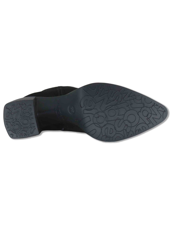 Stivaletti donna in pelle scamosciata nera con tecnologia WondersFly e soletta MemoryGel L-1601 NERO Wonders 