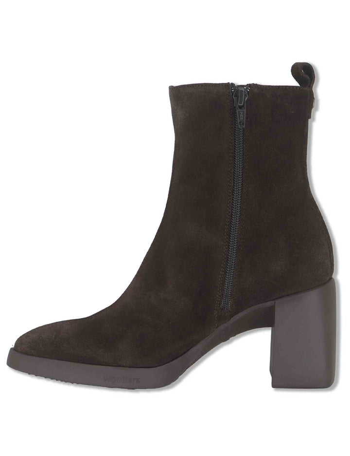 Stivaletti donna in pelle scamosciata marrone con tecnologia WondersFly e soletta MemoryGel L-1601 TESTA Wonders 