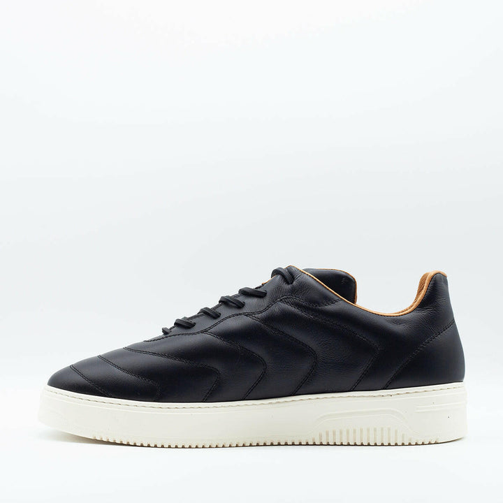 Sneakers da uomo Bomber in pelle nera.