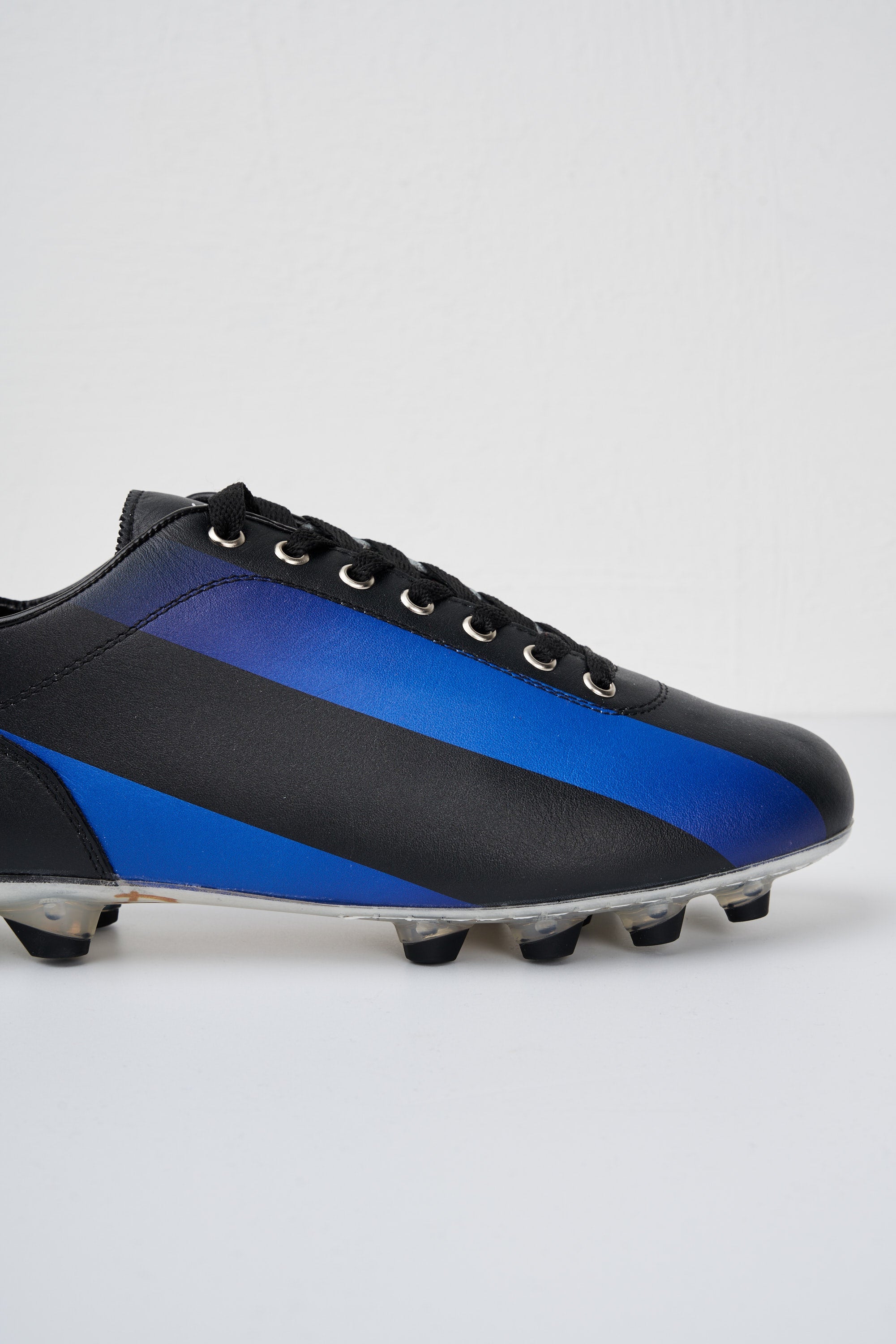 Pantofola d Oro Lazzarini football boots in blue leather Limited Edition x Pupi