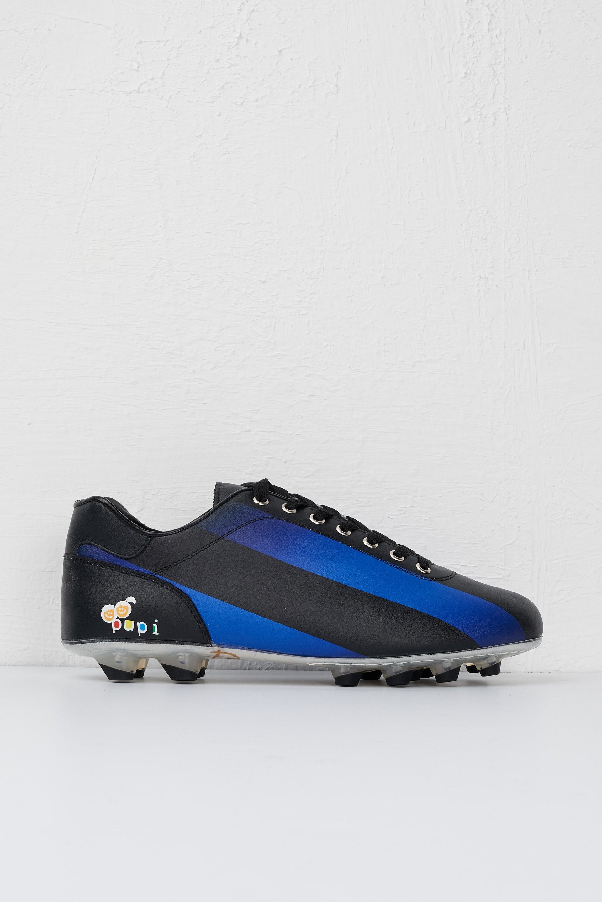 Scarpe da calcio Lazzarini in pelle blu Limited Edition x Pupi