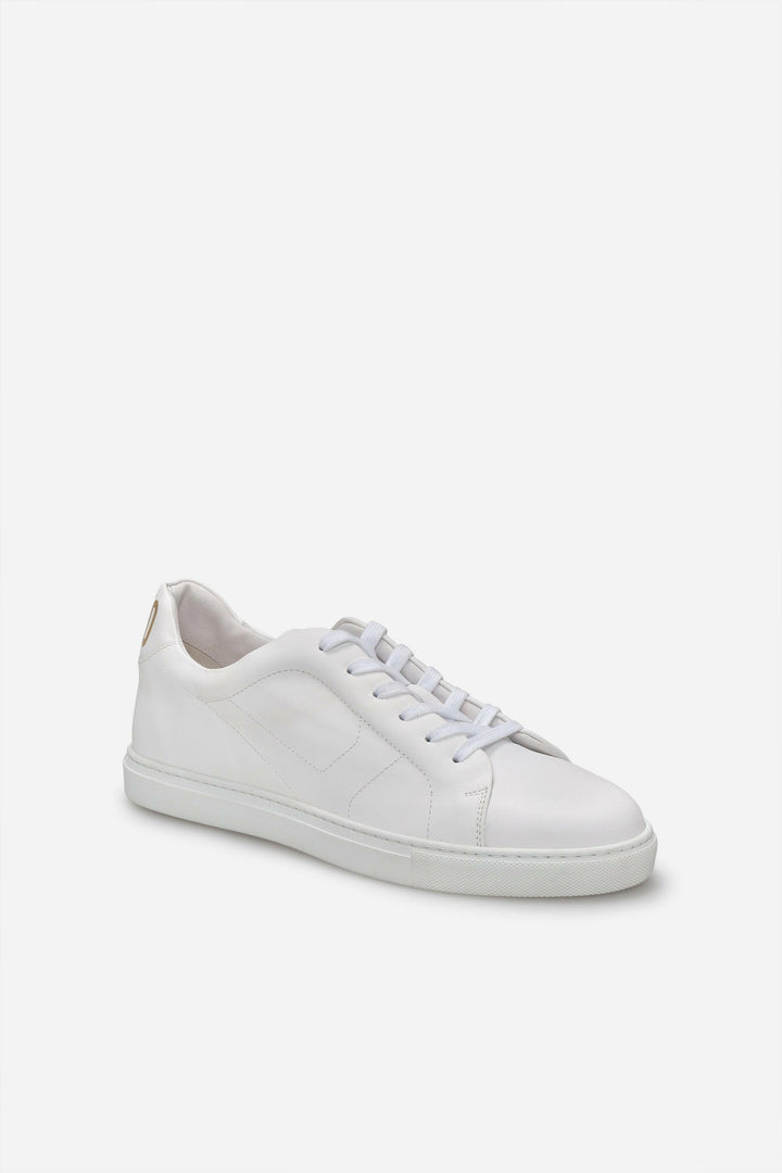 Sneakers uomo N.100 in pelle bianca.