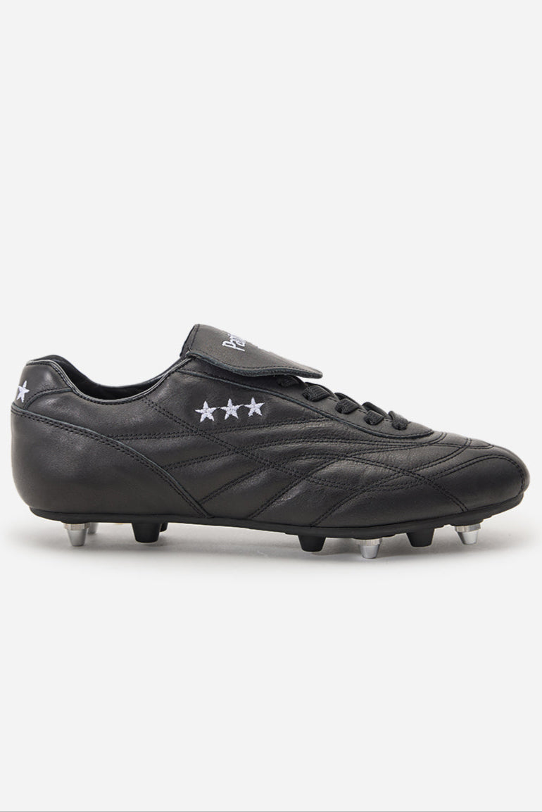 Scarpe da calcio New Star in pelle nera