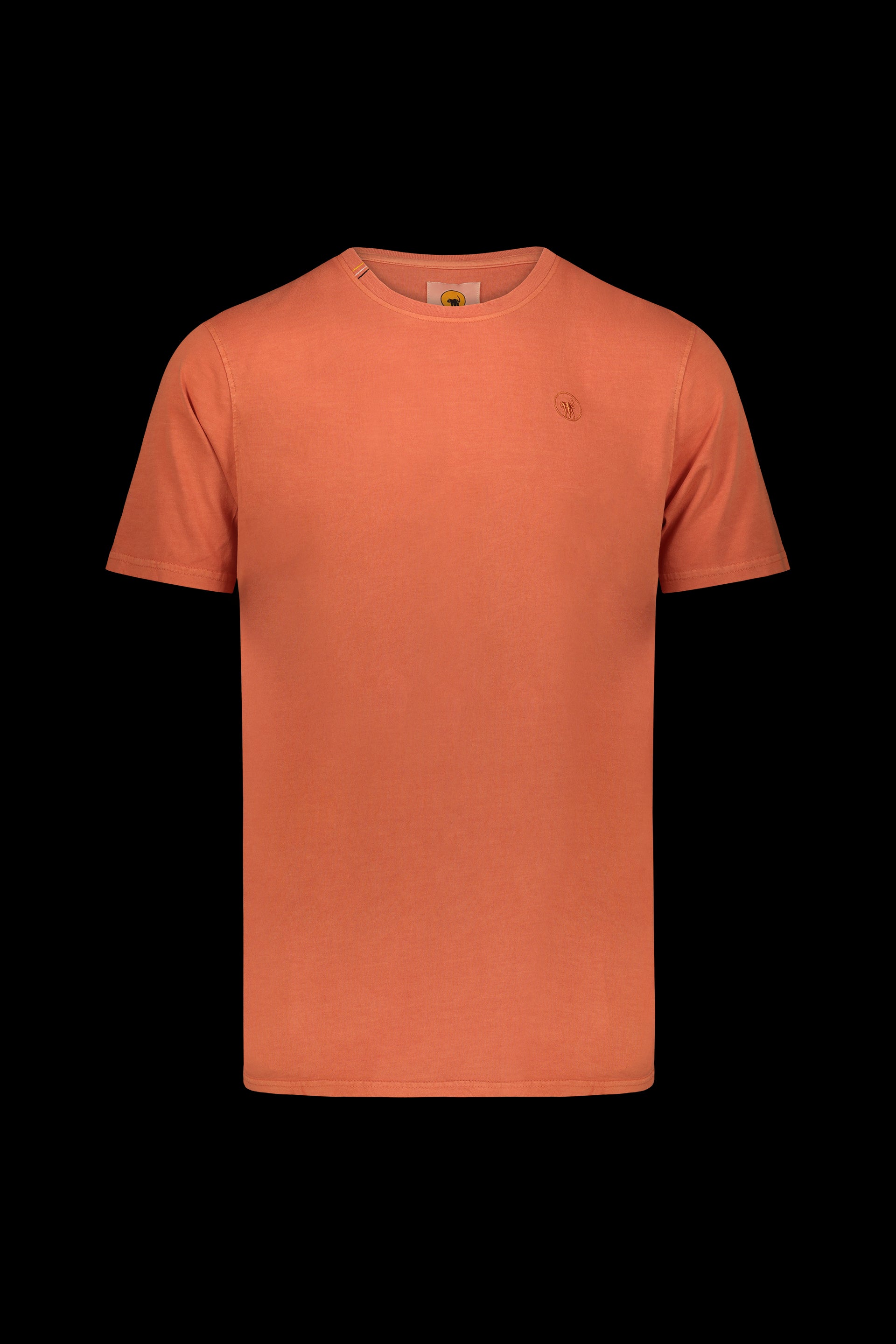 T-shirt uomo in cotone arancio