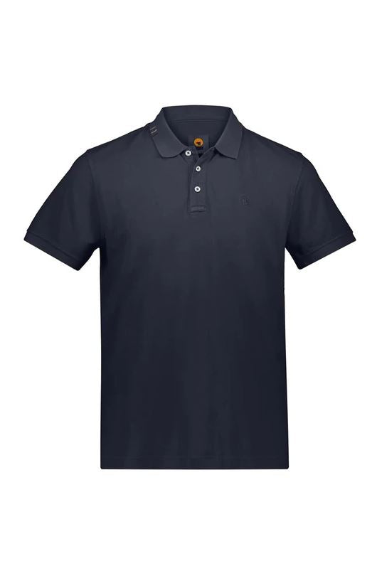 Polo uomo in cotone blu