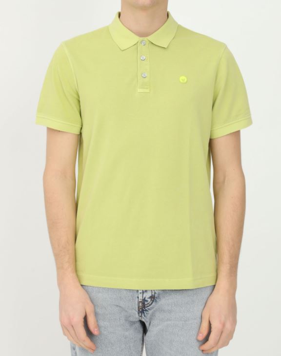 Polo uomo in cotone giallo