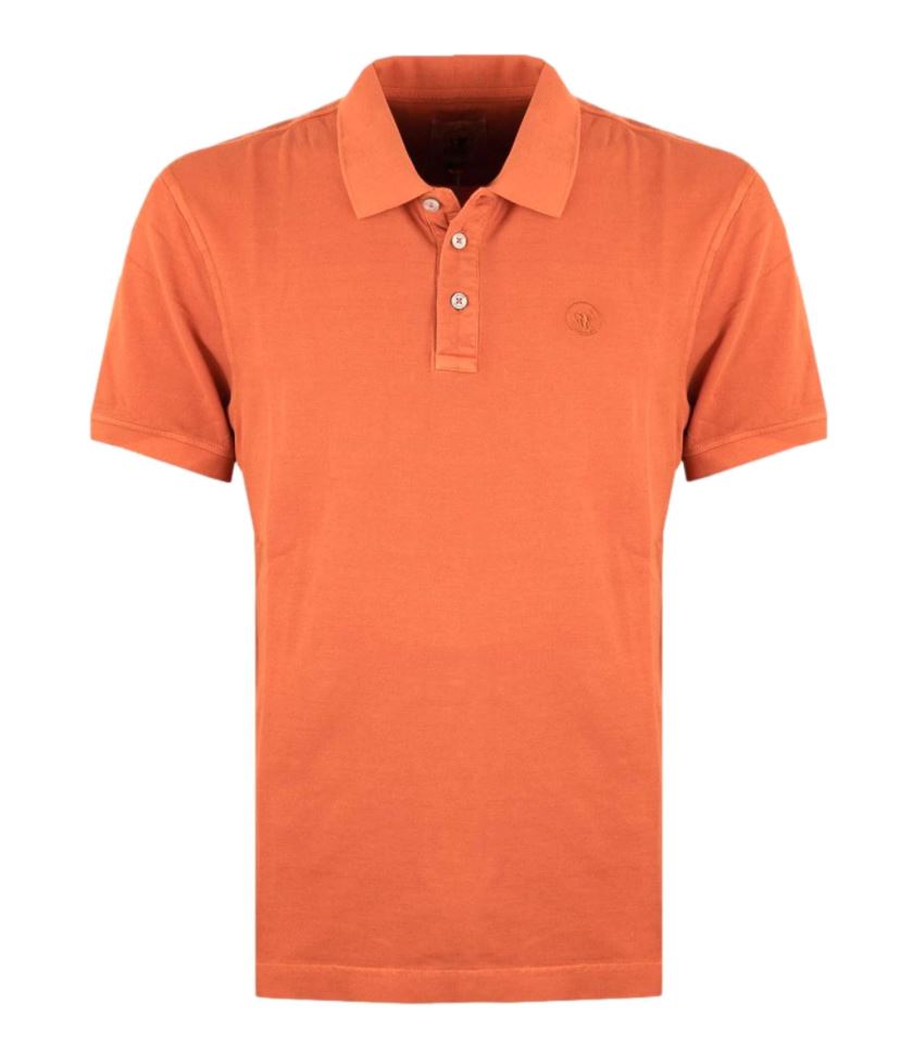 Polo uomo Piumini in cotone arancio