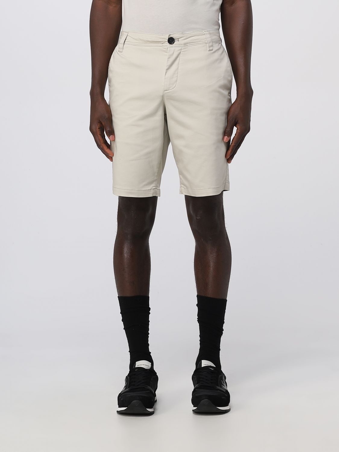 Pantaloncini uomo in cotone beige