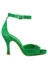 Sandales femme Soly Lea en daim vert avec bride cheville, modèle BF1701X 026.
