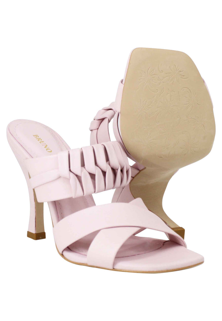 Sandali donna in pelle glicine con tacco alto e punta quadra BF1702X 036 Bruno Premi 