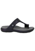 Sandali infradito donna in gomma nera Donna Krystal 4521-181000