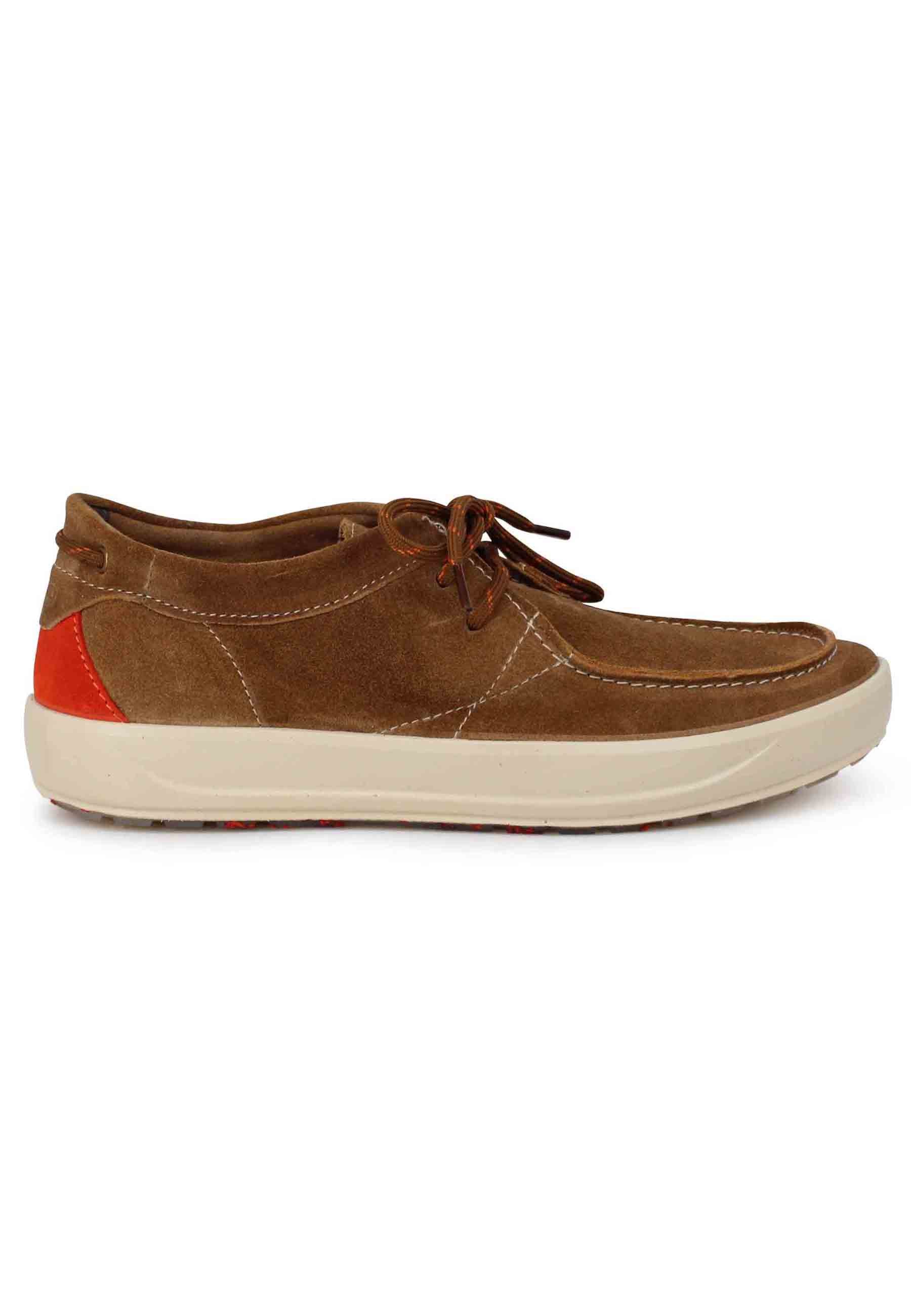 Bob Cat men's lace-ups in leather suede with rubber sole