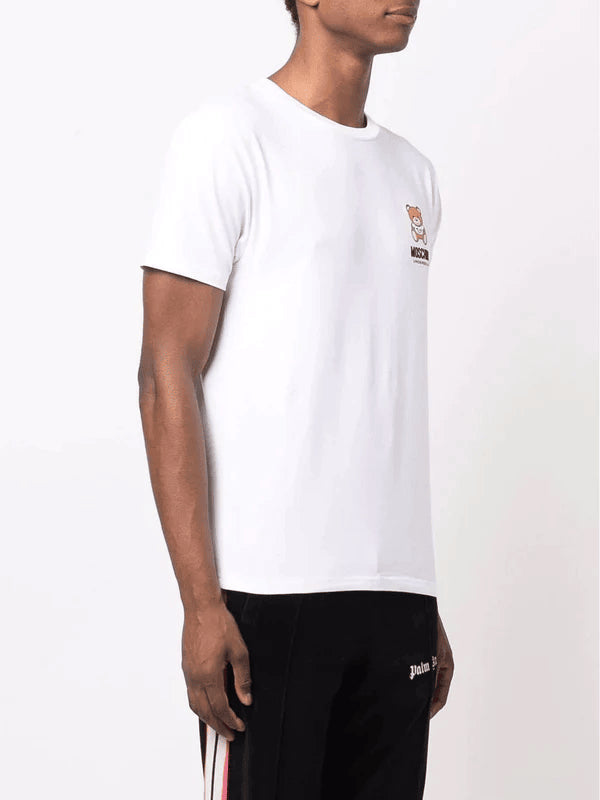 White cotton men's t-shirt