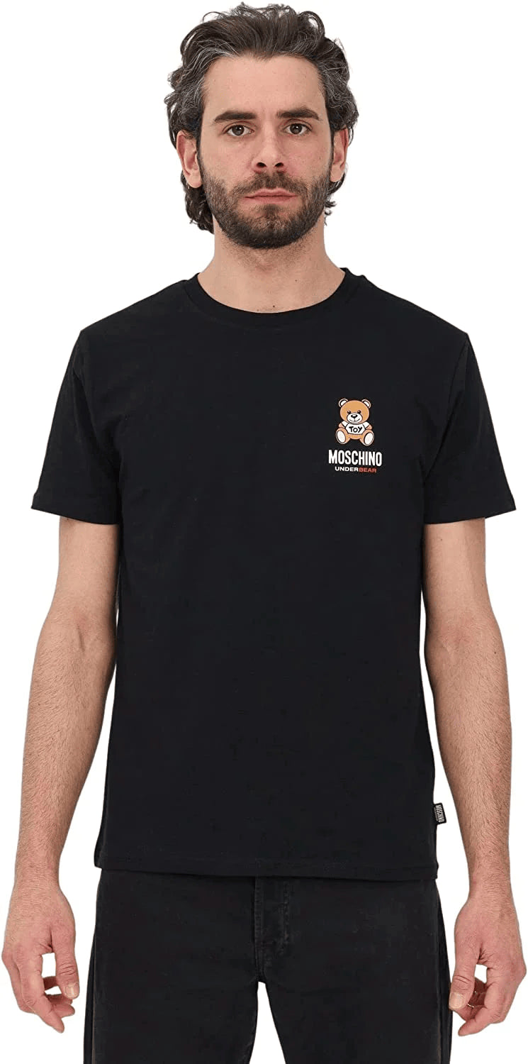 Men's black cotton t-shirt