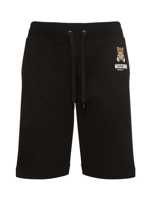 Men's shorts in black cotton