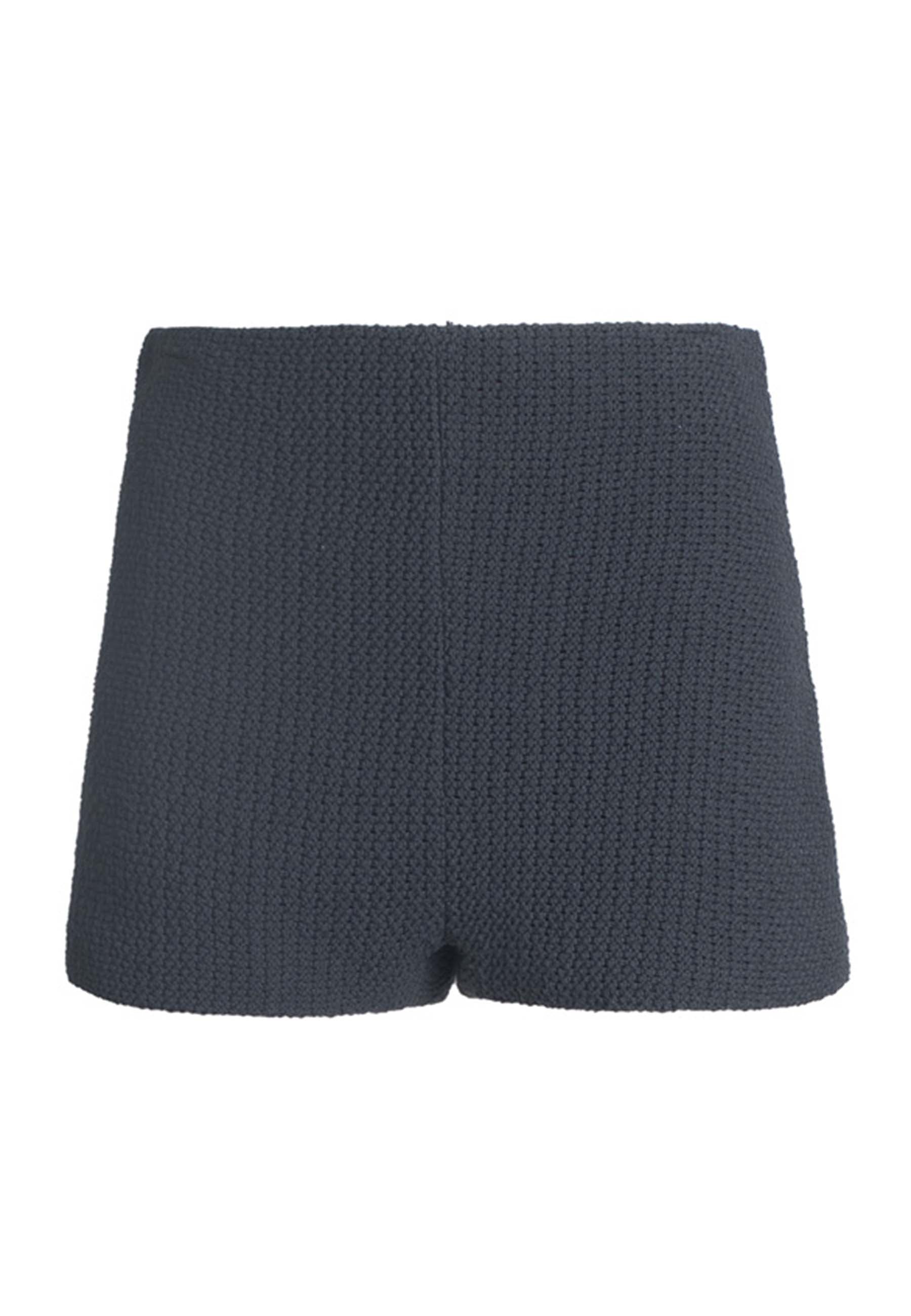 Short jupe-culotte pour femme en tissu stretch gris