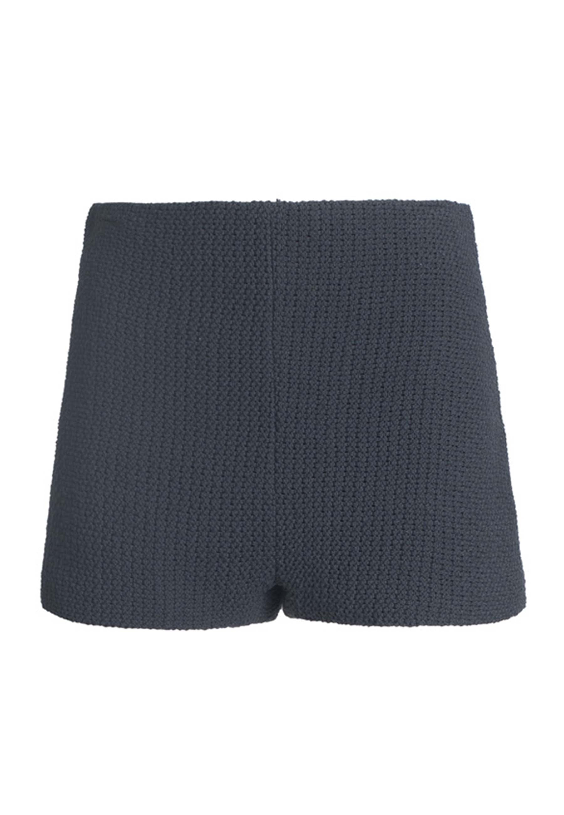 Spatarella Shorts donna a culotte in tessuto elasticizzato grigio