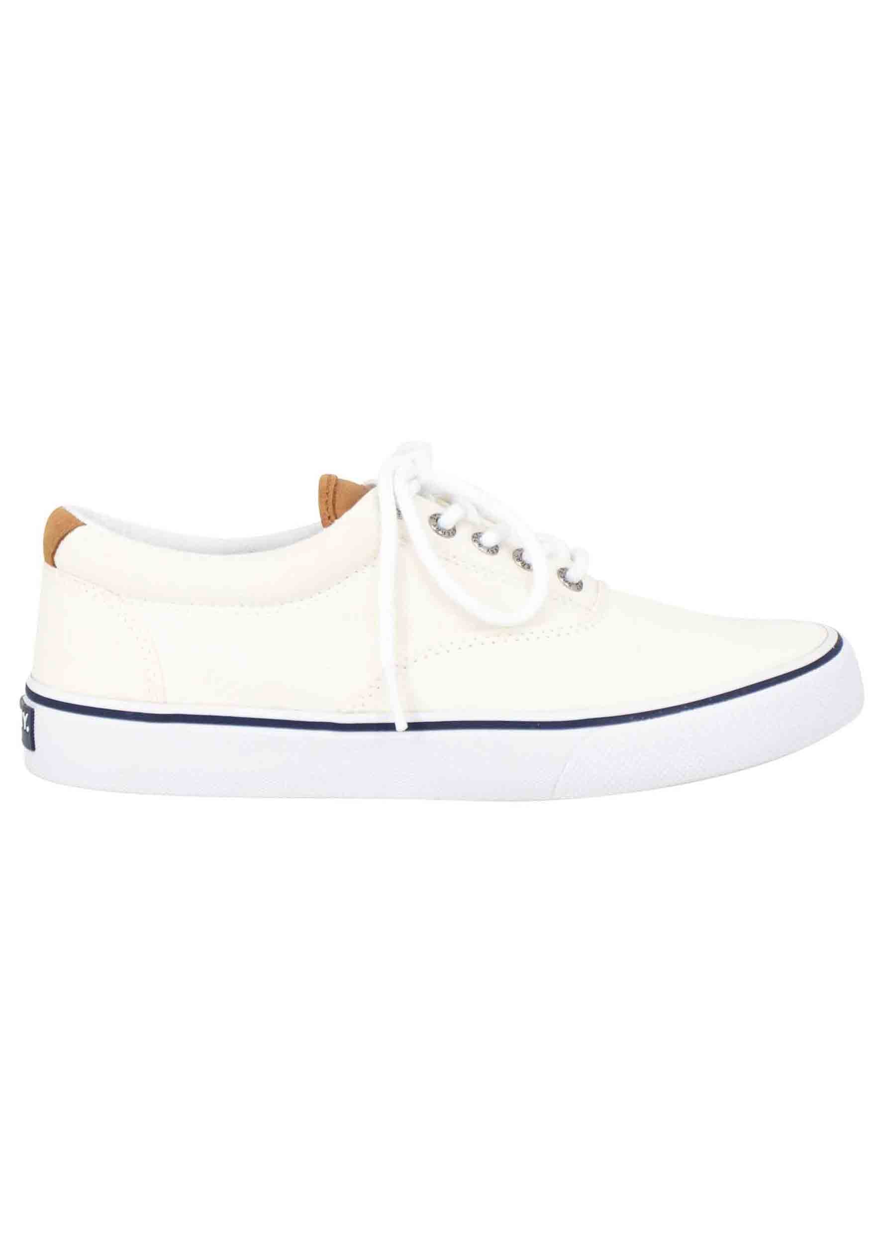 Spatarella Sneakers uomo Top Sider in canvas bianco