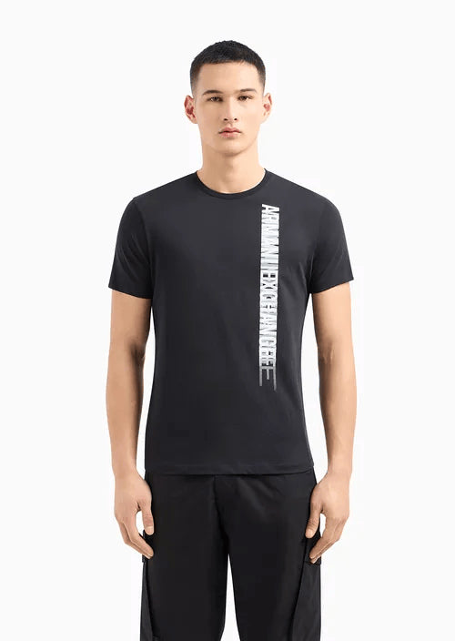 T-shirt uomo in cotone nero