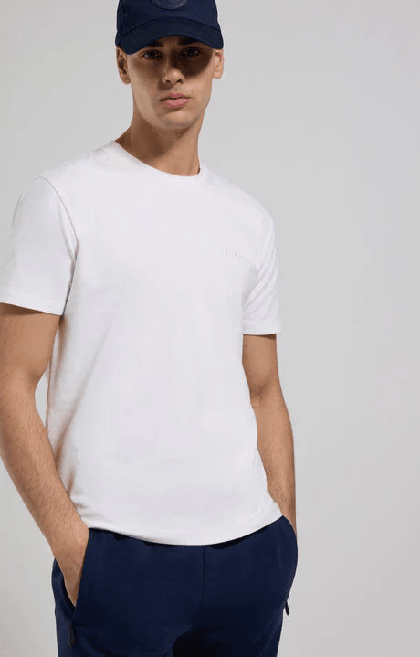 T-shirt uomo girocollo in jersey bianco bmt0202-1000