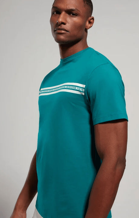 T-shirt uomo girocollo in jersey verde pbmt0073-4000