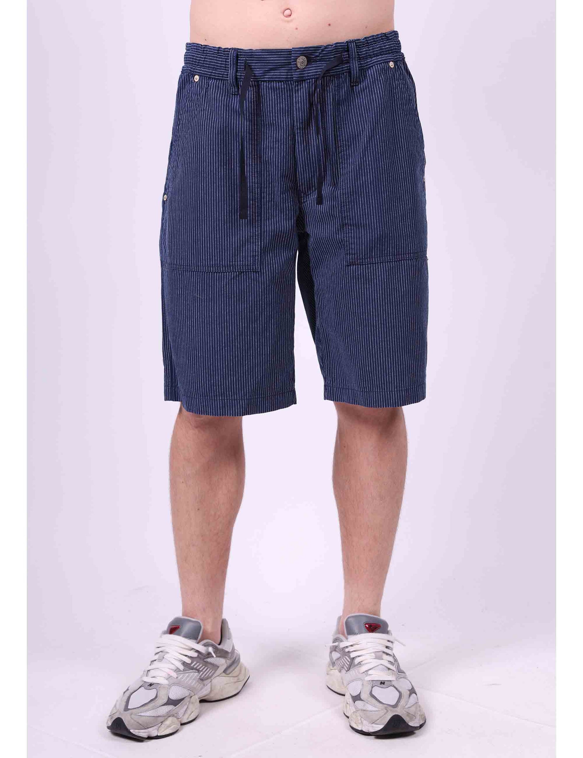 Pantaloncini uomo in cotone chambray