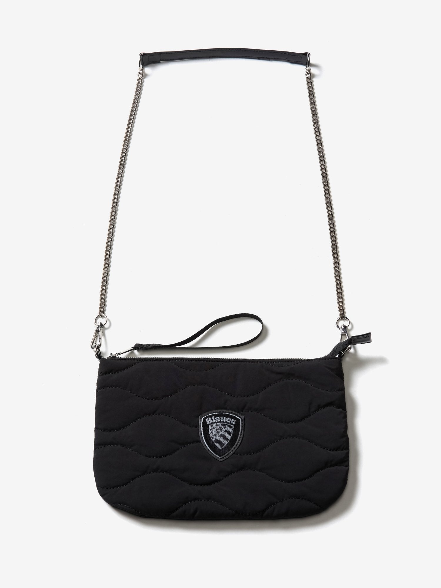 Pochette donna in nylon opaco nero